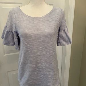 Anthropologie Postmark Christel Ruffled-Sleeve Top